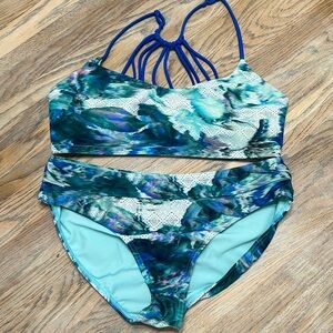 Prana Merrow Blue Graceful Swim Set